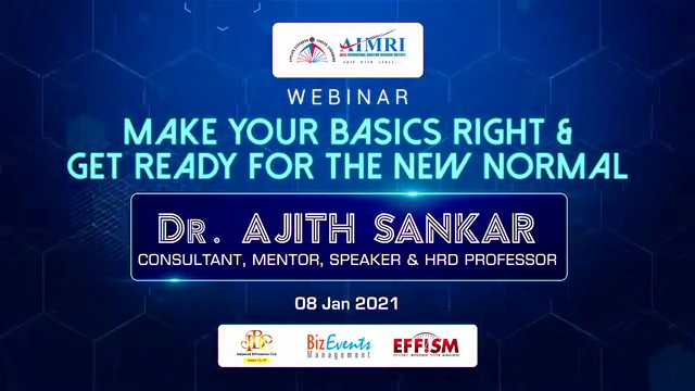 AIMRI Webinar Dr Ajith Sankar